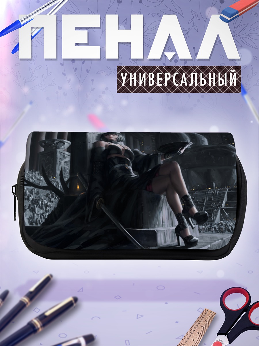 Пенал-косметичка Воительница с катаной