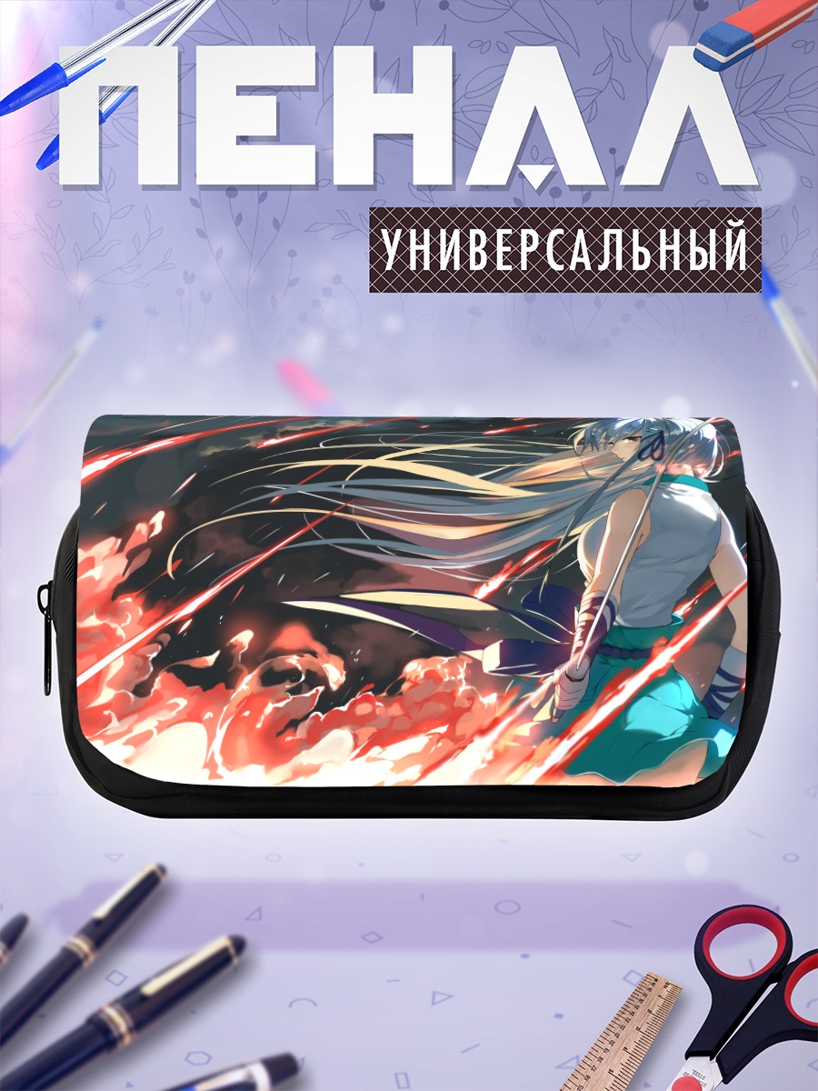 Пенал-косметичка Мику Хацунэ в огне