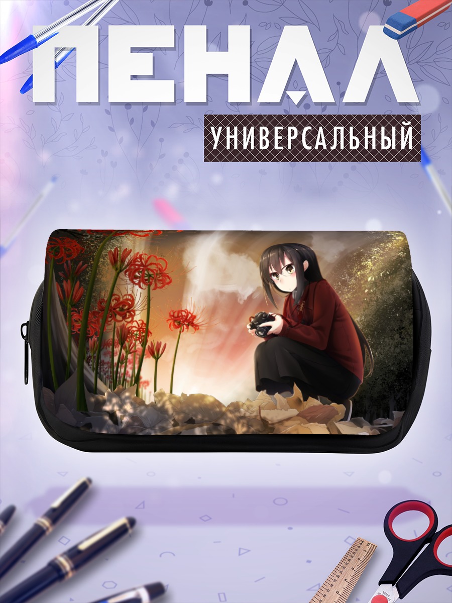 Пенал-косметичка Девушка в лесу