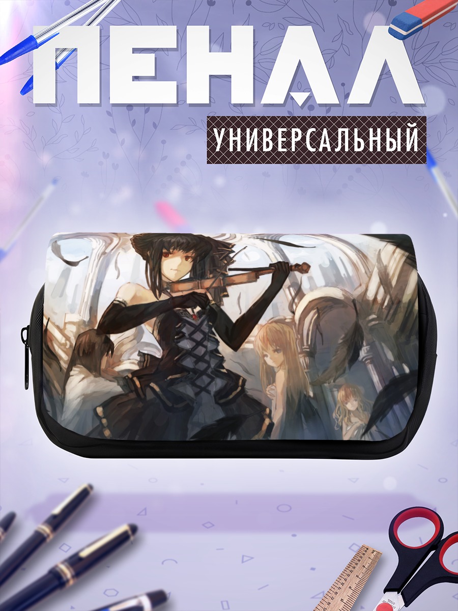 Пенал-косметичка Скрипка в перьях