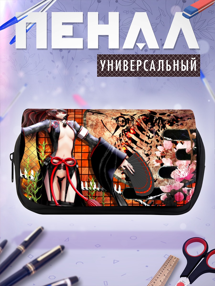 Пенал-косметичка Мику Хацунэ с веером