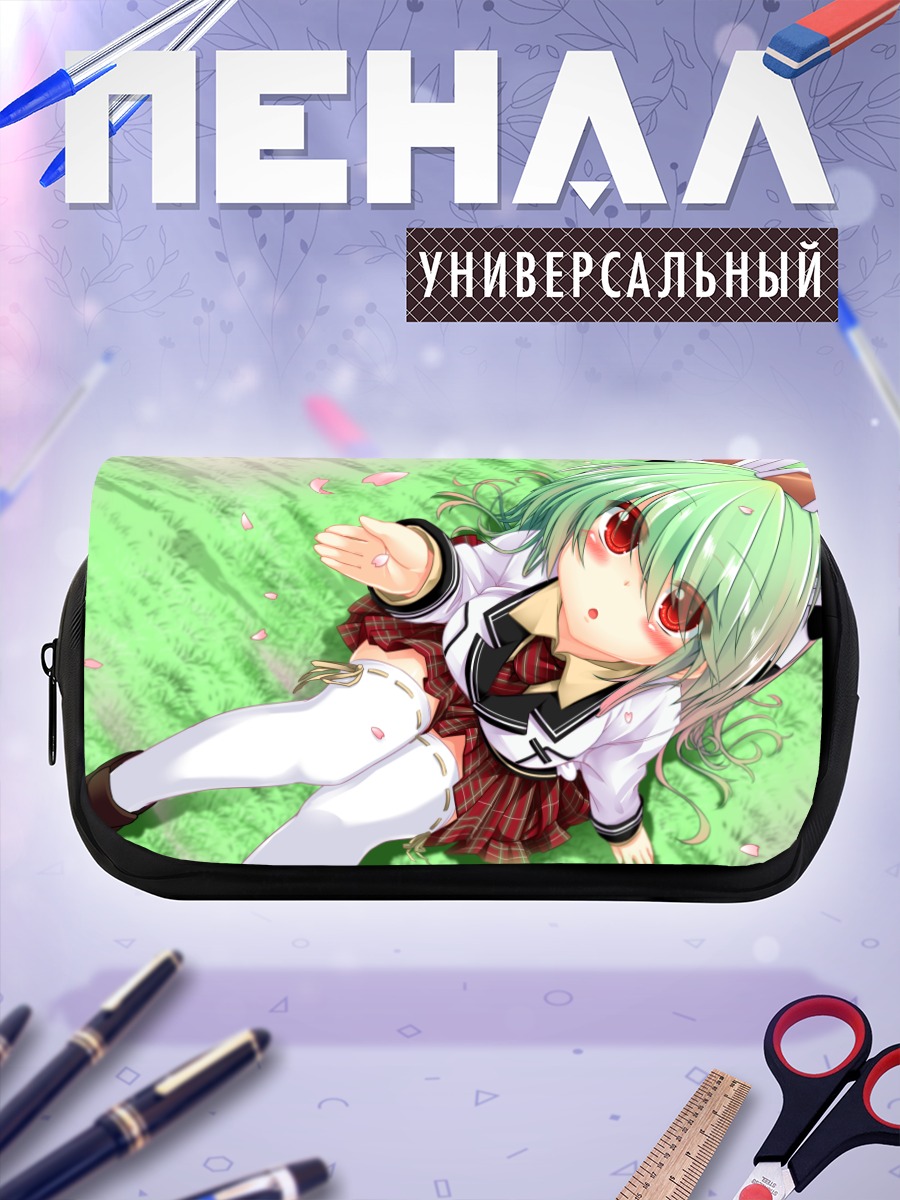 Пенал-косметичка Мику Хацунэ в траве