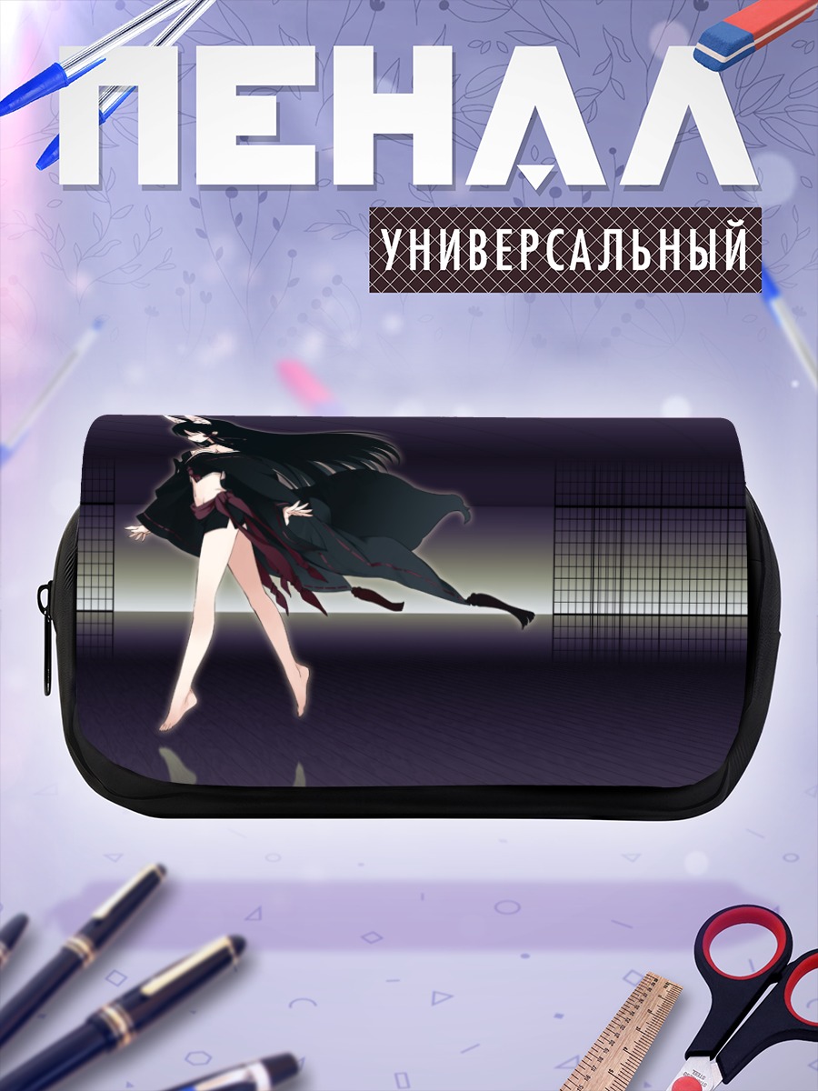 Пенал-косметичка Девушка-кицунэ в кимоно