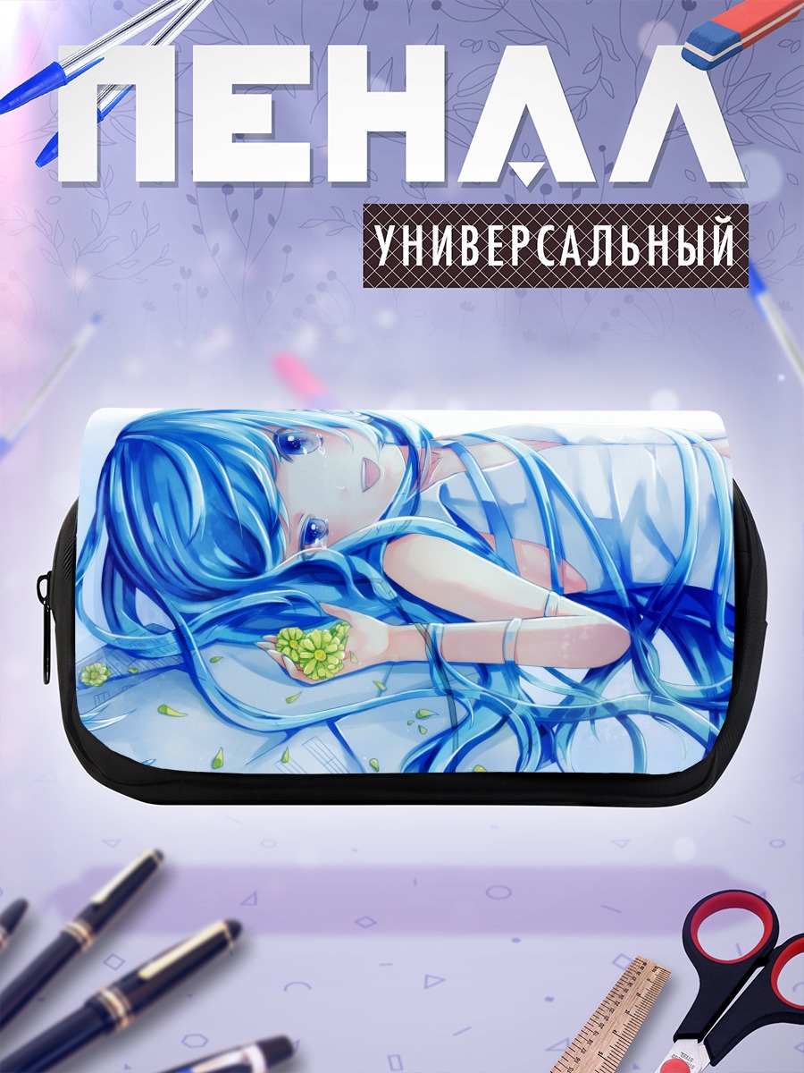 Пенал-косметичка Мику Хацунэ с луком