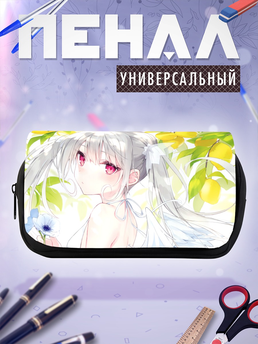 Пенал-косметичка Девушка с лимонами