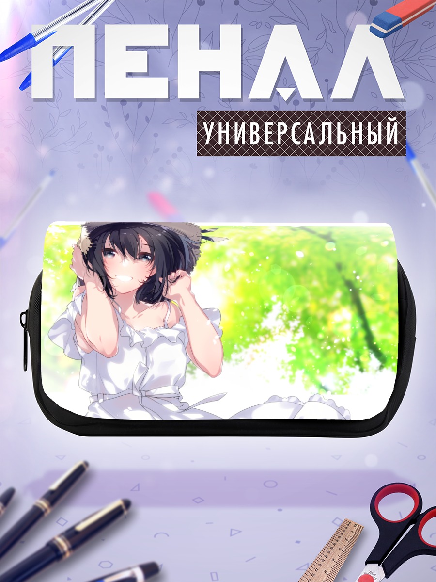 Пенал-косметичка Девушка в летнем платье