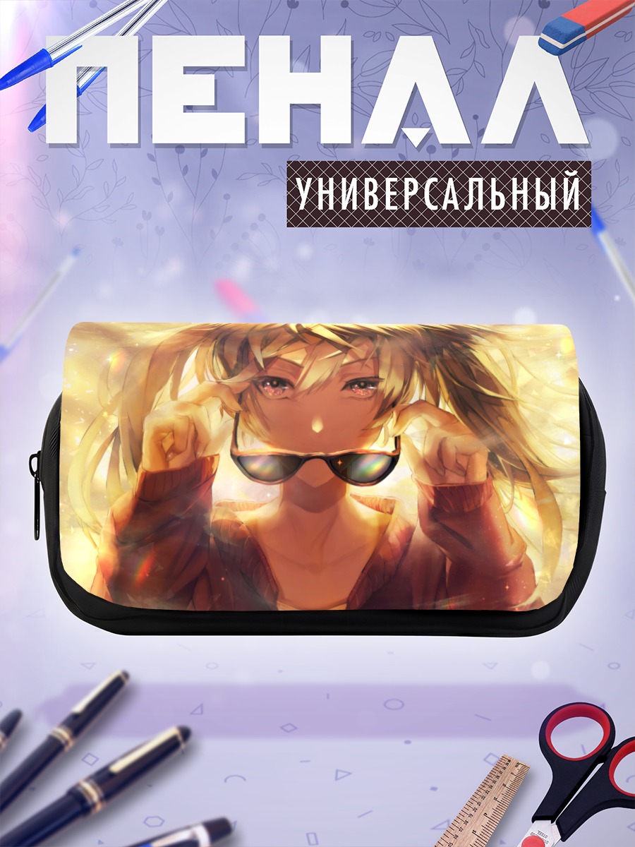 Пенал-косметичка Мику Хацунэ в очках
