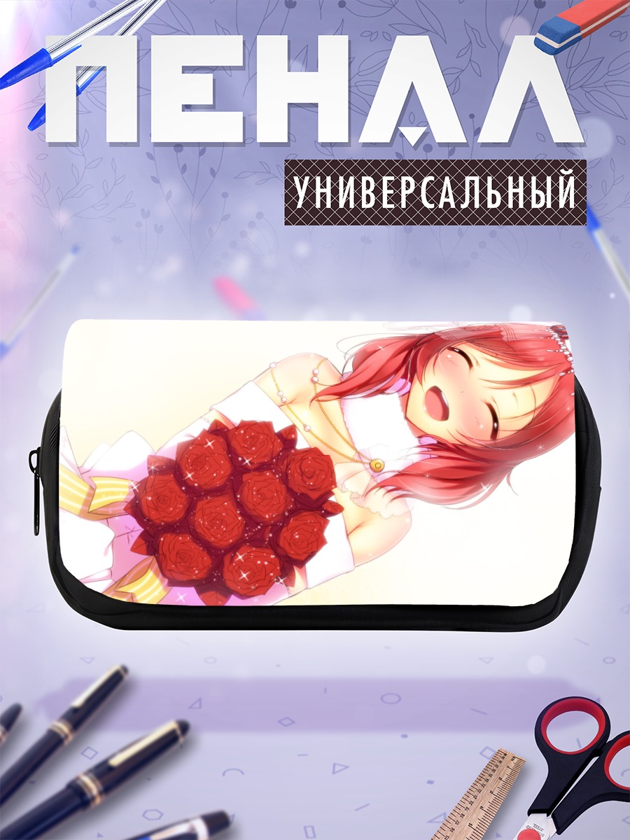 Пенал-косметичка Маки Нишикино с розами