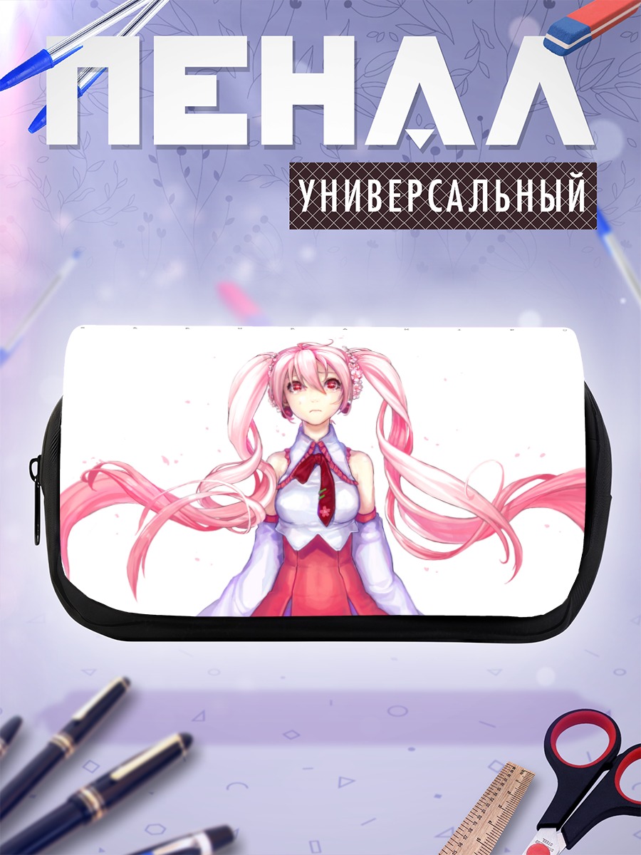 Пенал-косметичка Мику Хацунэ в сакуре