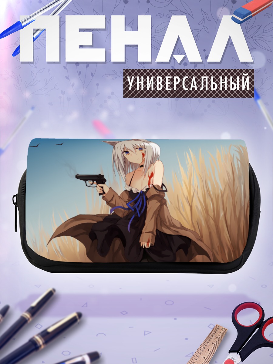 Пенал-косметичка Кошкодевочка с пистолетом