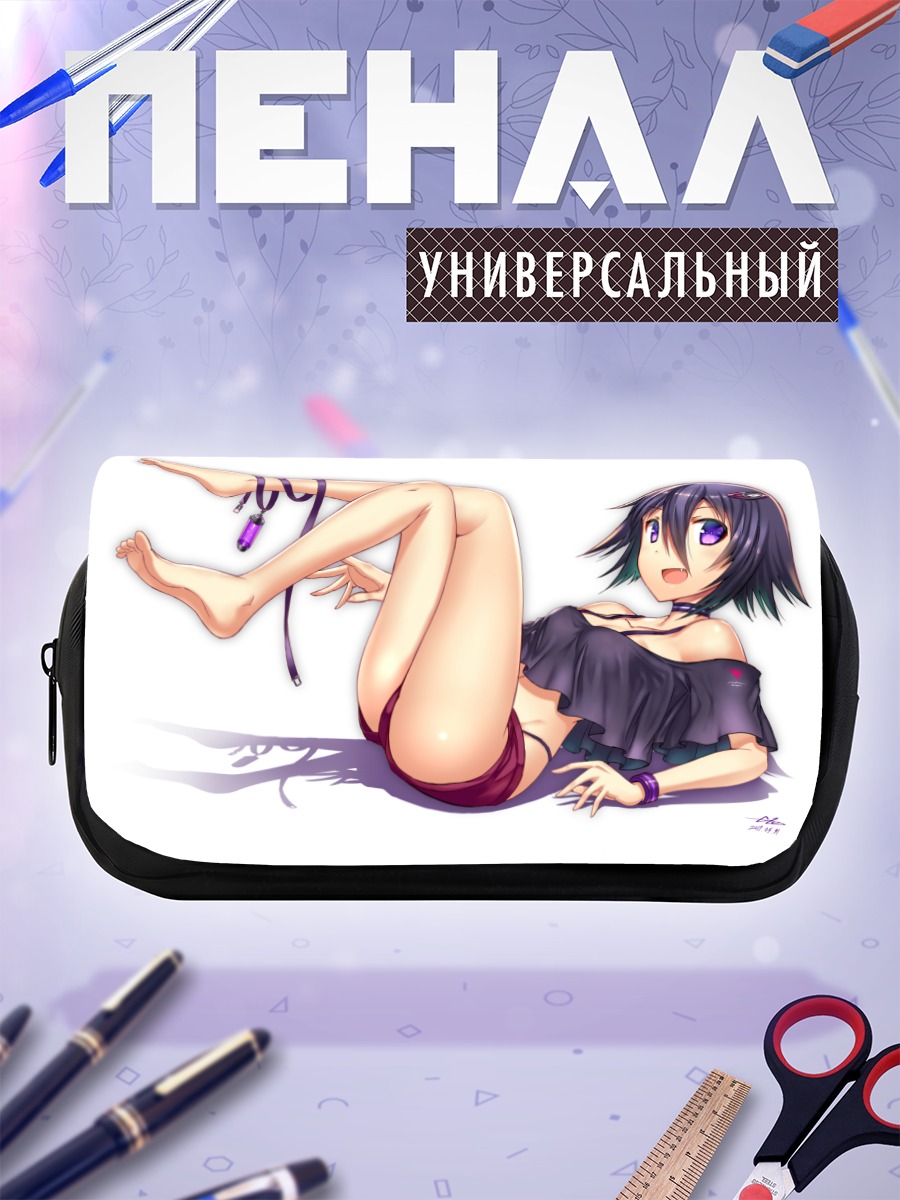 Пенал-косметичка Девушка с клыками