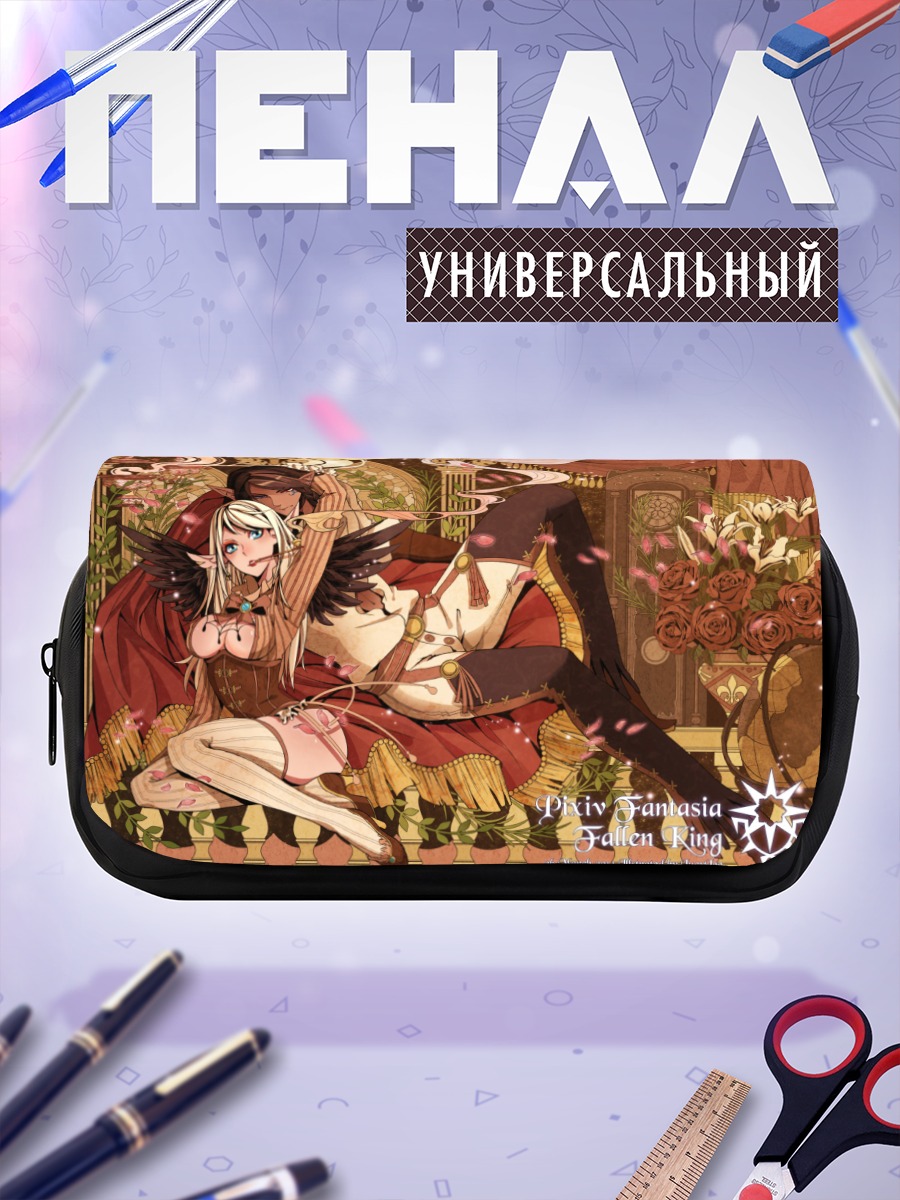 Пенал-косметичка Pixiv Fantasia в розах