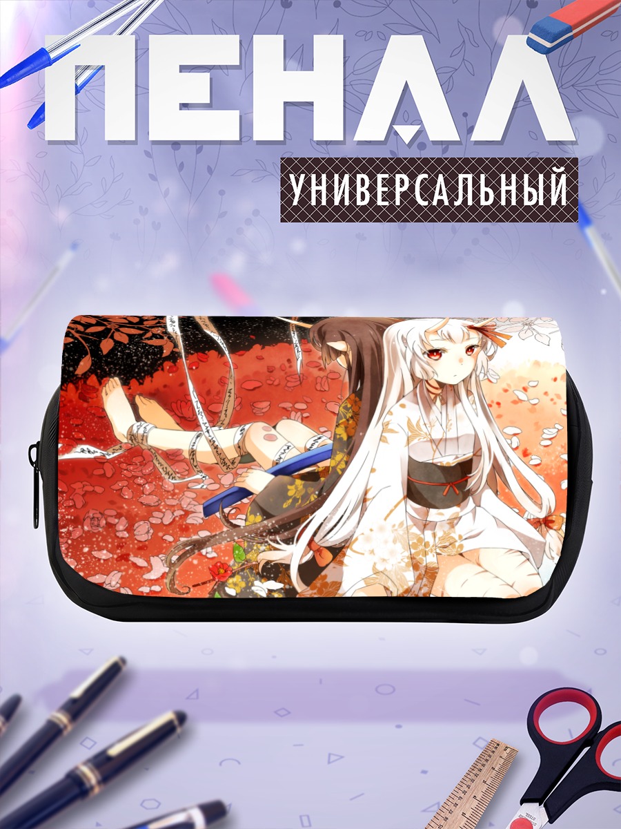 Пенал-косметичка Демоны в лепестках