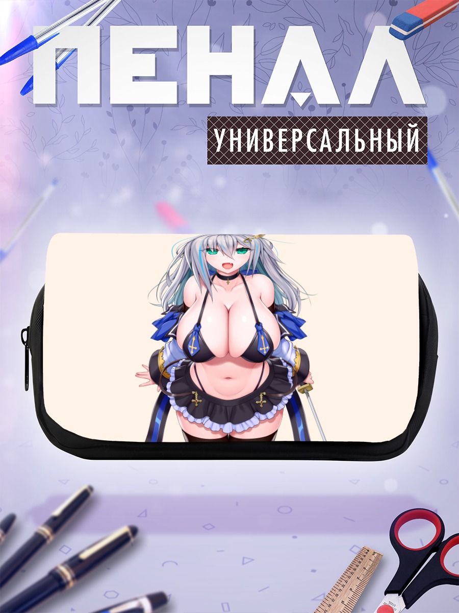 Пенал-косметичка Девушка с катаной