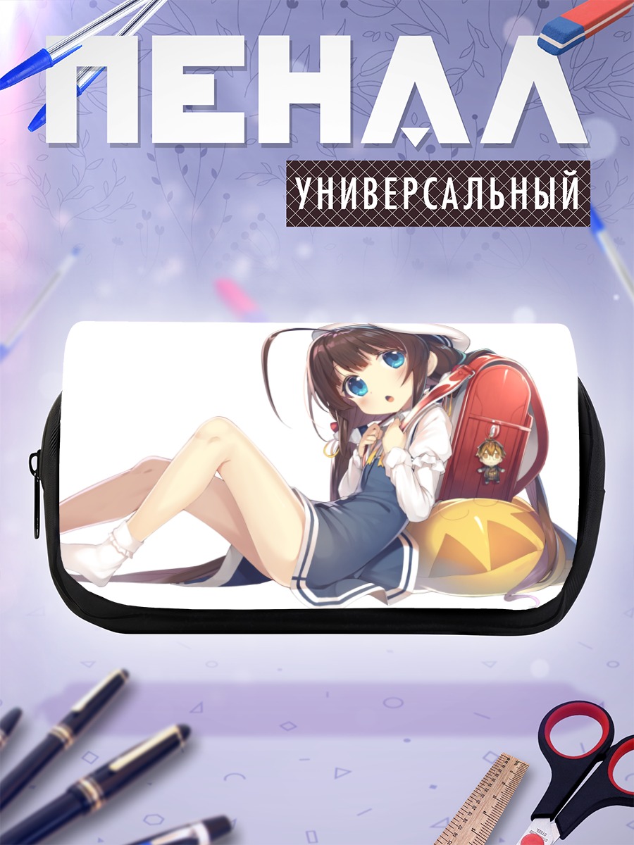 Пенал-косметичка Ай Хинацуру со школьным рюкзаком