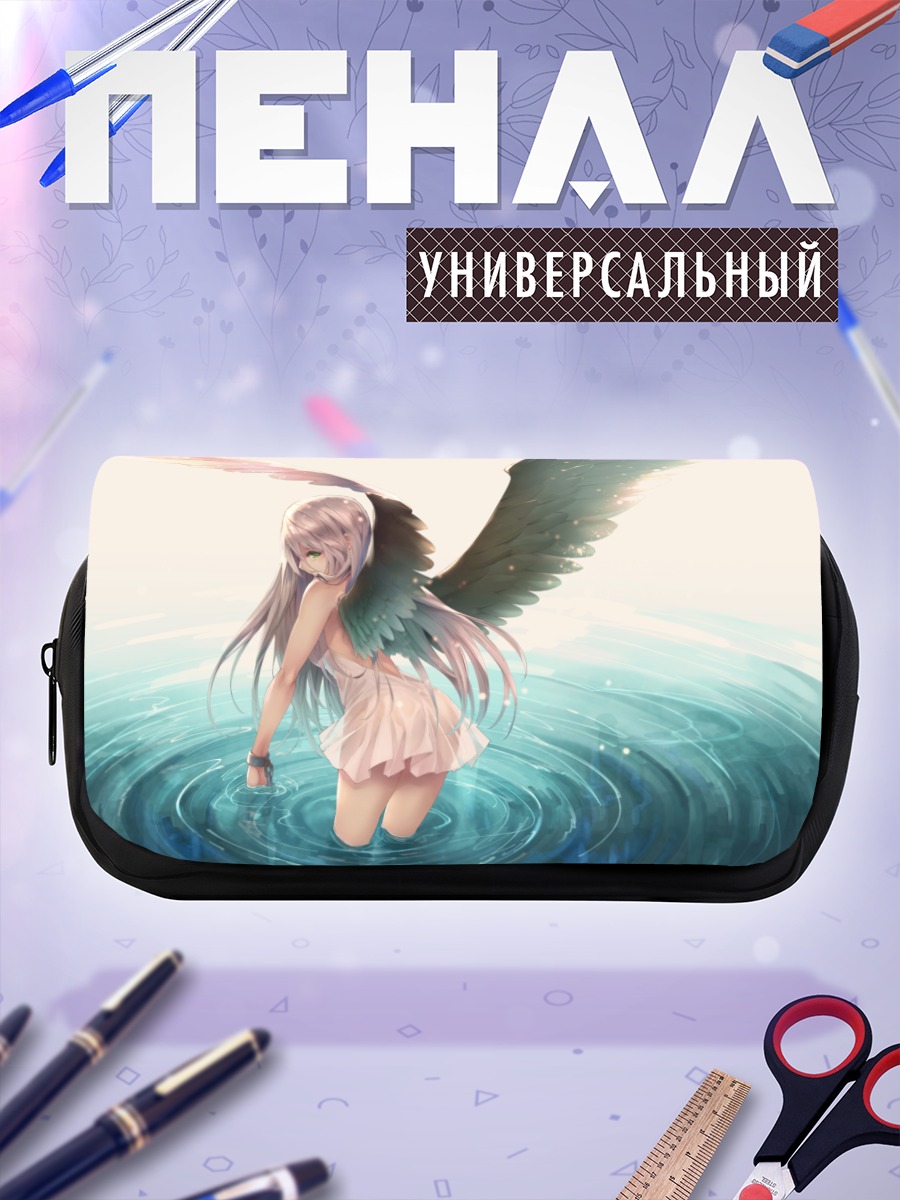 Пенал-косметичка Крылатая девушка в воде