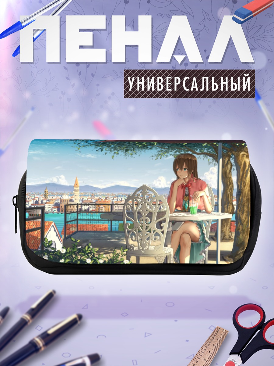 Пенал-косметичка Девушка в городе