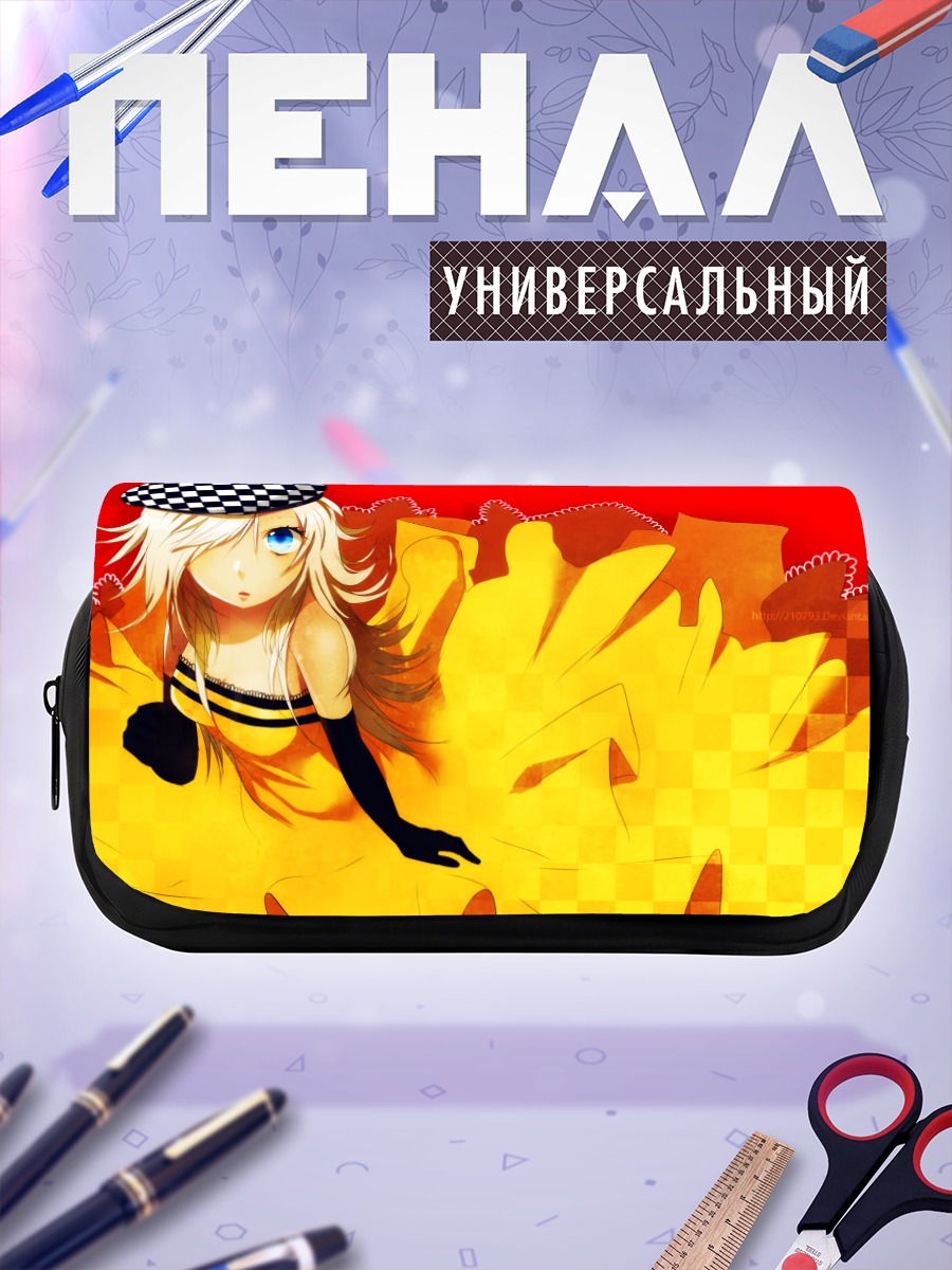 Пенал-косметичка Блондинка в желтом