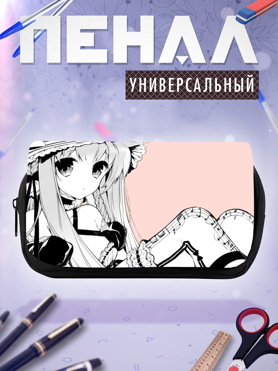 Пенал-косметичка Девочка в шляпе