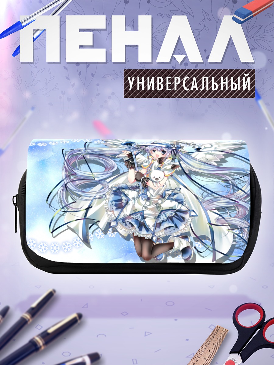Пенал-косметичка Мику Хацунэ в снегах