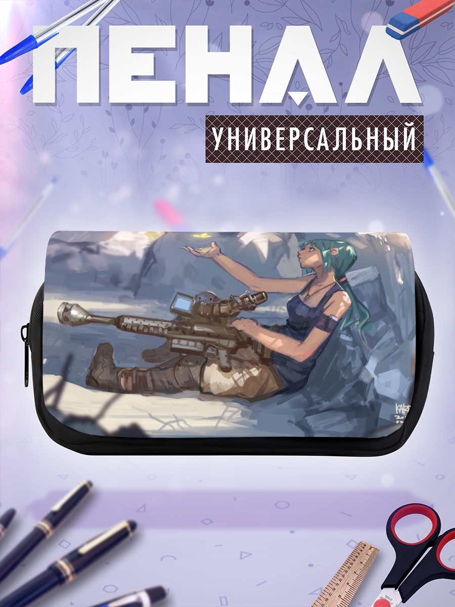 Пенал-косметичка Мику Хацунэ со снайперкой