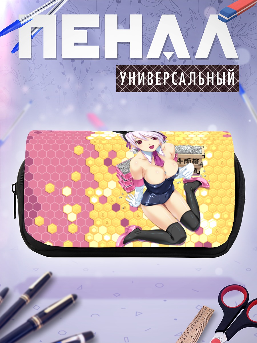 Пенал-косметичка Девушка-зайчик в леотарде