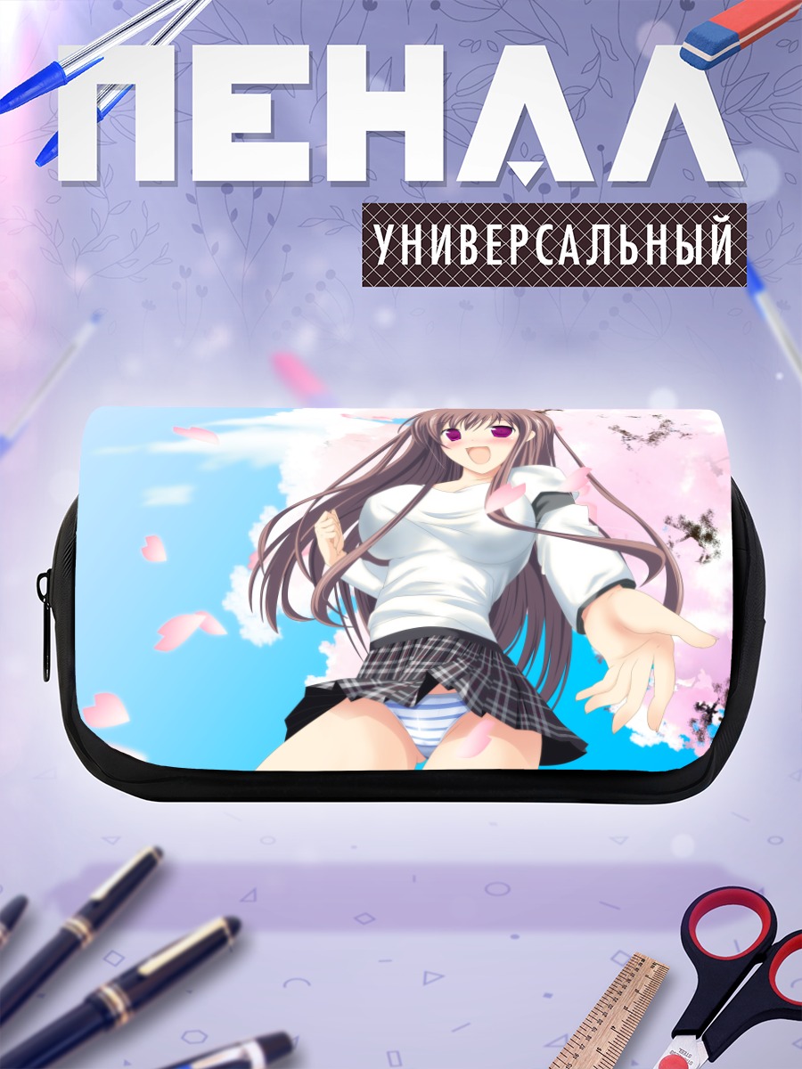 Пенал-косметичка Девушка в сакуре