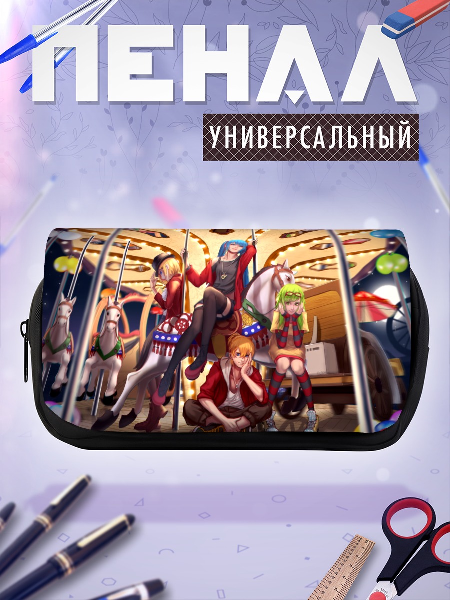 Пенал-косметичка Мику Хацунэ на карусели
