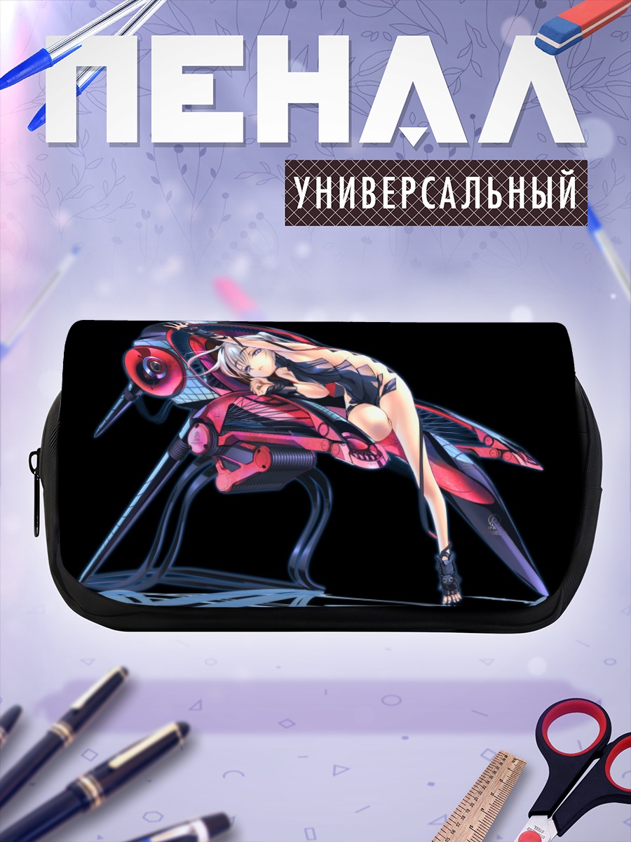 Пенал-косметичка Девушка на троне