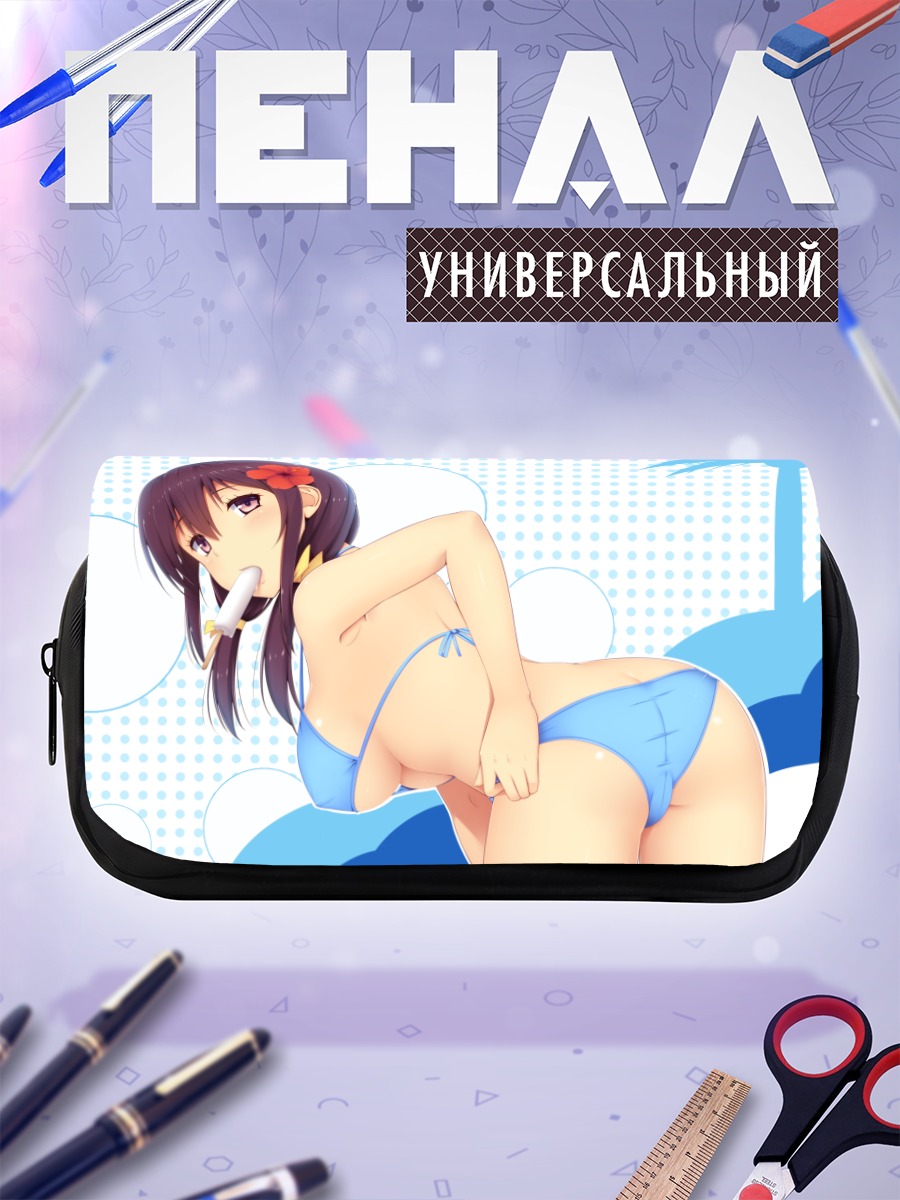Пенал-косметичка Девушка с мороженым