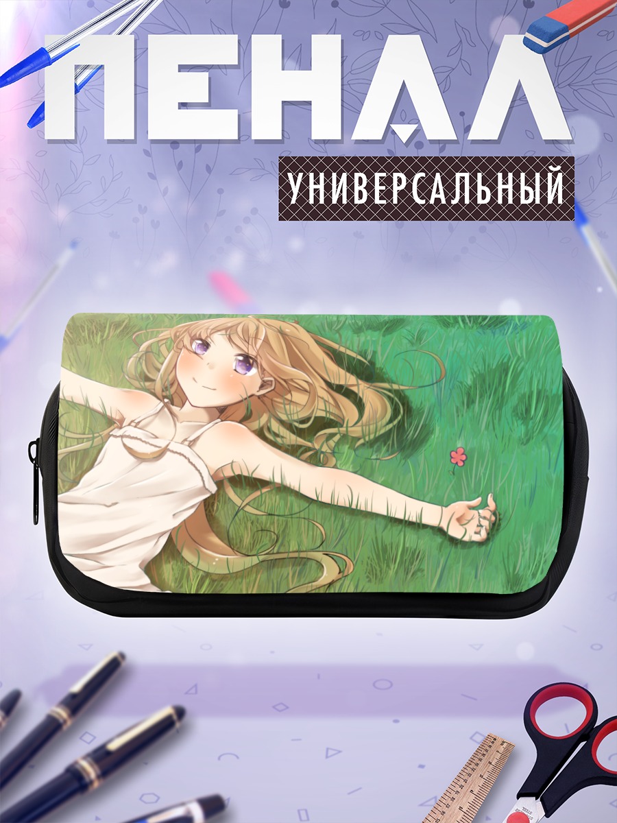 Пенал-косметичка Девушка в цветах