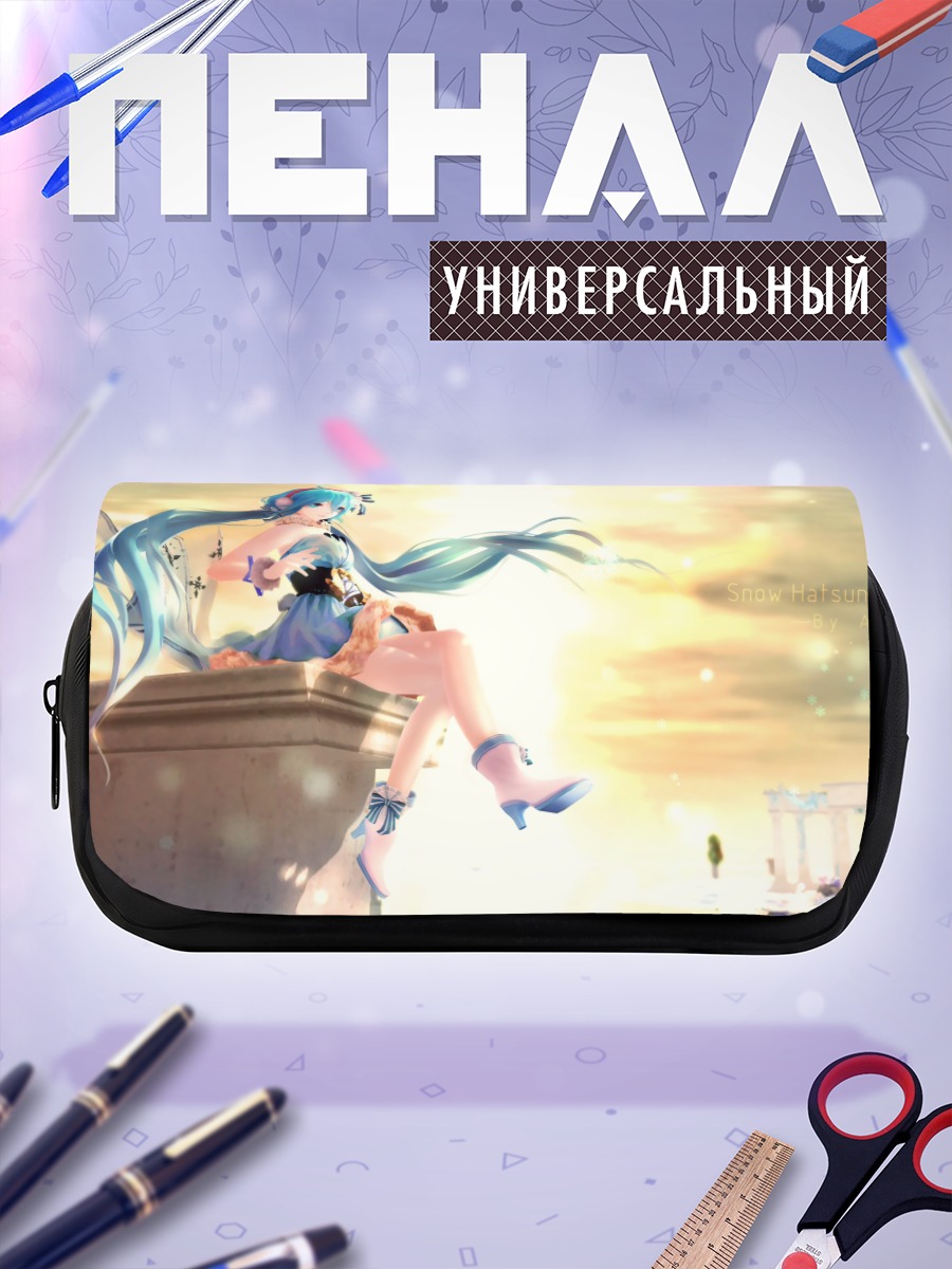Пенал-косметичка Мику Хацунэ в снегу