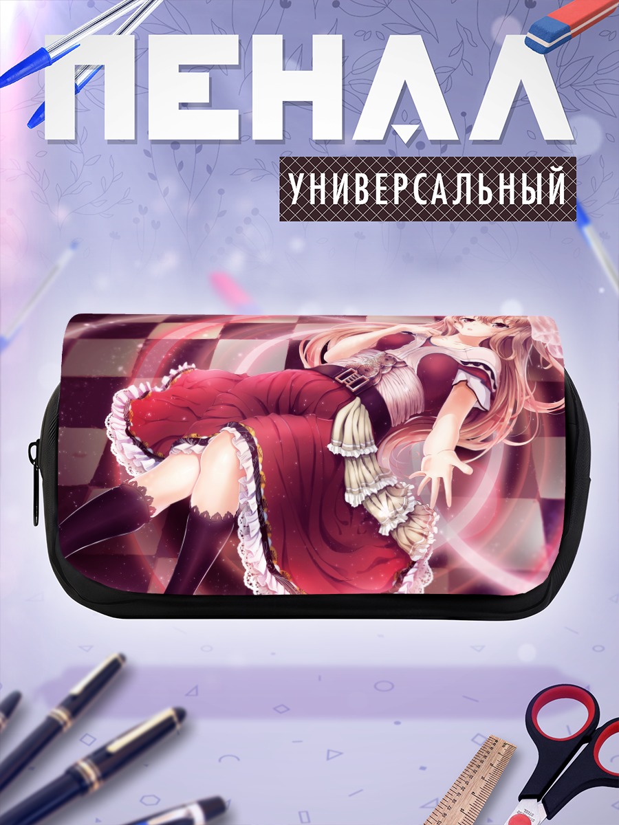 Пенал-косметичка Девушка в красном платье