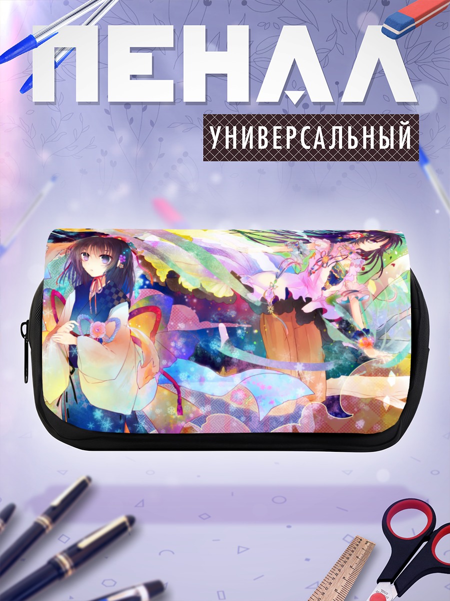 Пенал-косметичка Девушки в цветах