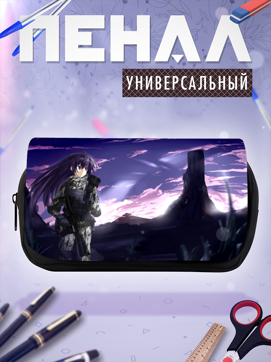 Пенал-косметичка Девушка в доспехах