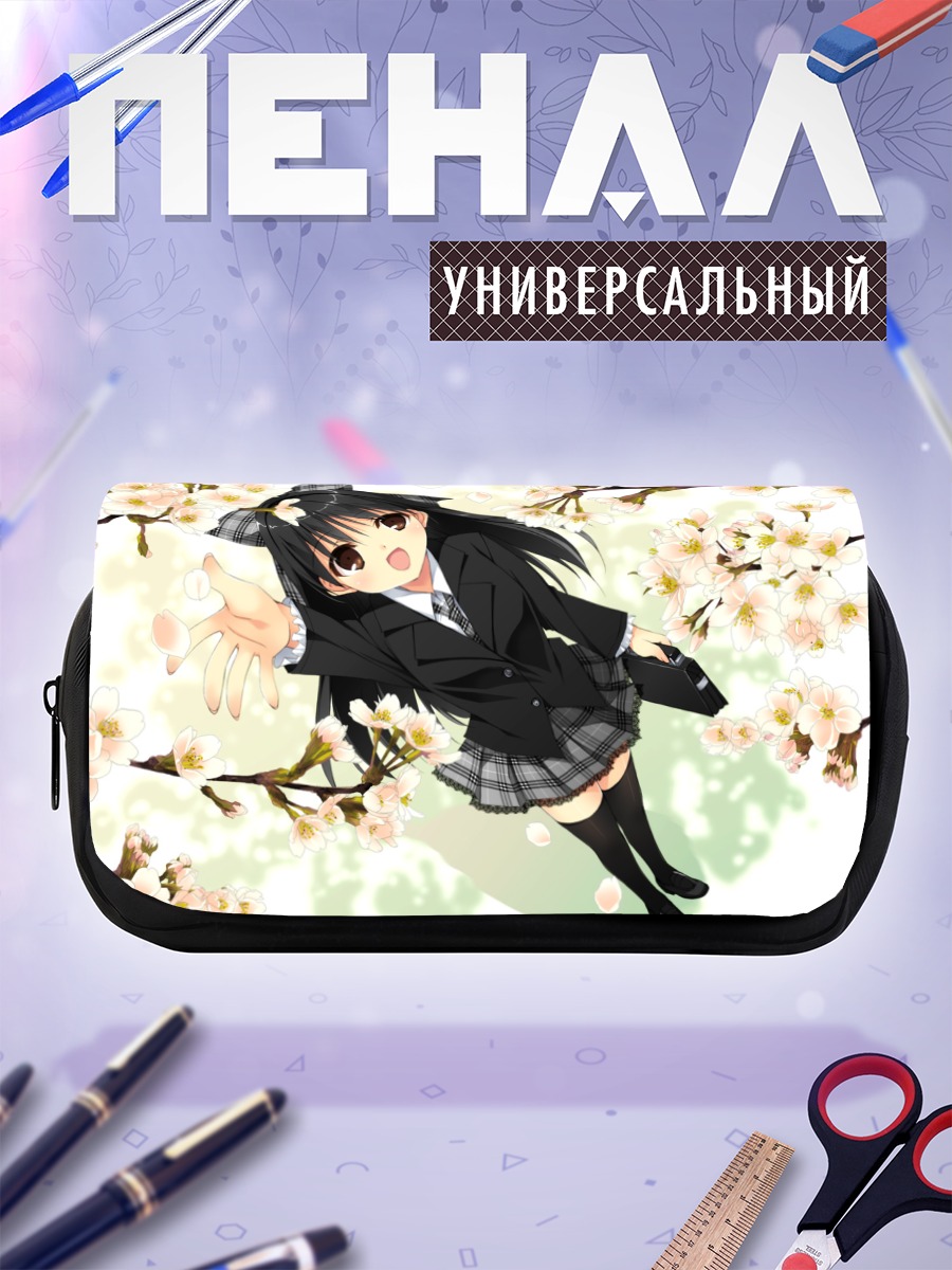 Пенал-косметичка Девушка в сакуре