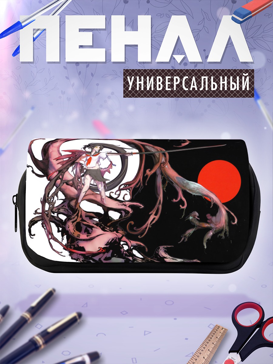 Пенал-косметичка Девушка с мечом