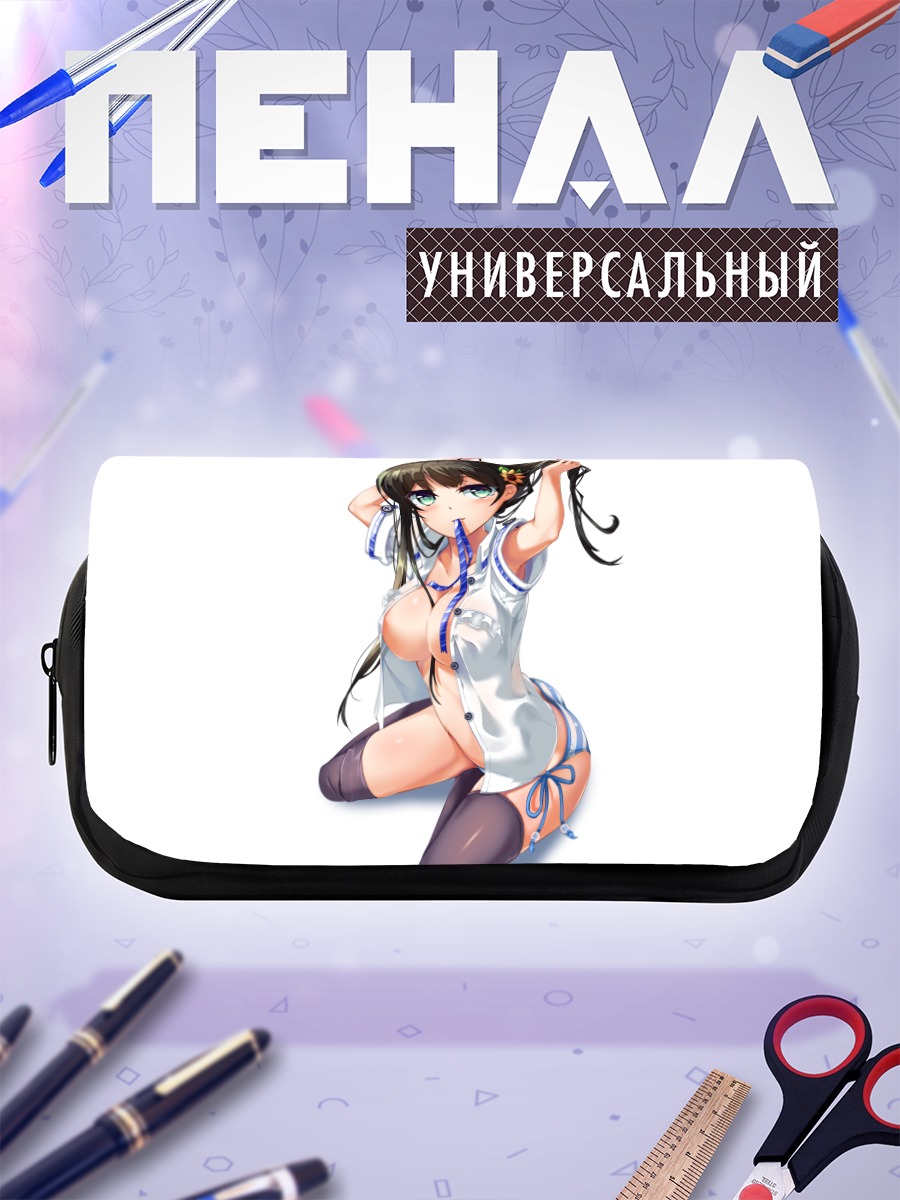 Пенал-косметичка Девушка в рубашке