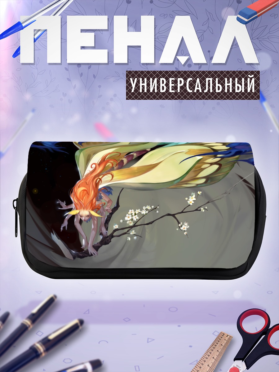 Пенал-косметичка Бабочка в цветах