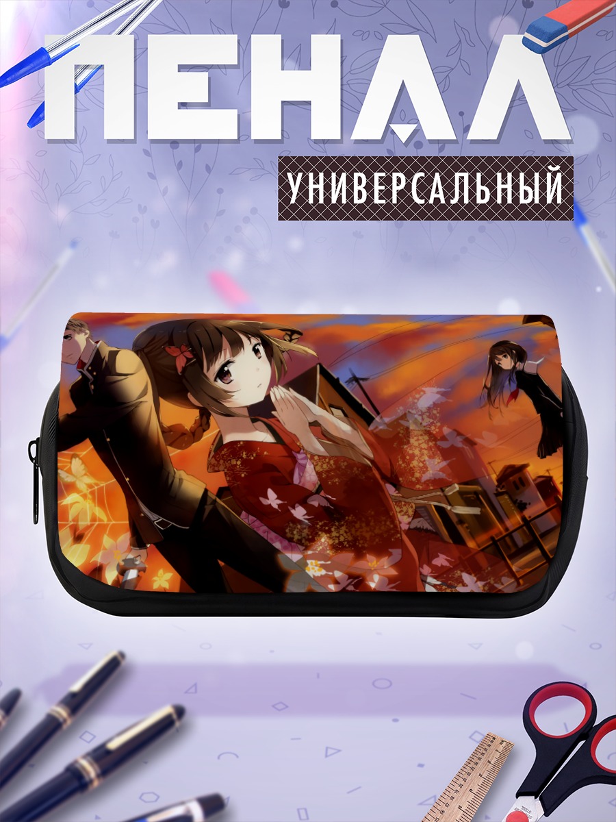 Пенал-косметичка Самураи в цветах