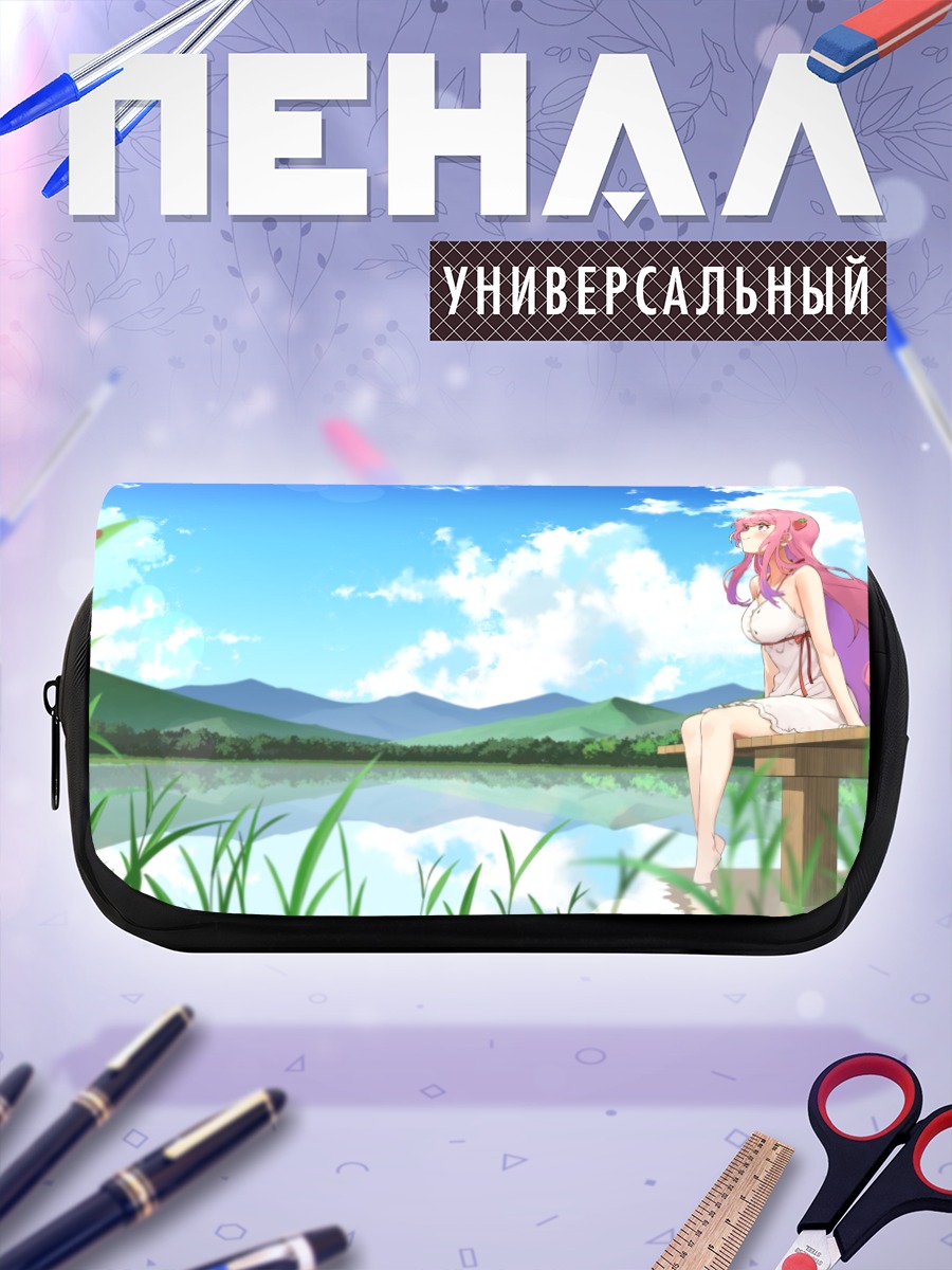 Пенал-косметичка Девушка в летнем платье