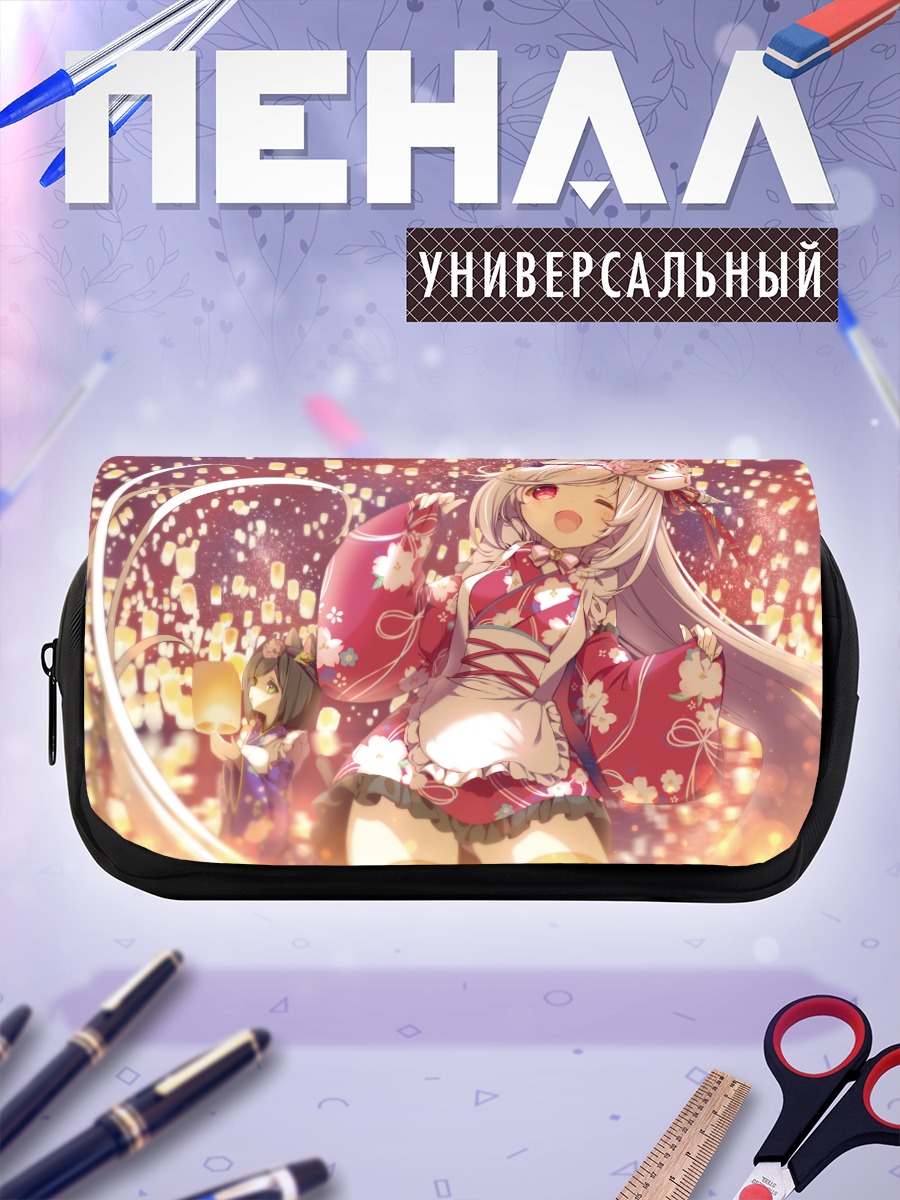 Пенал-косметичка Девушки-кошки в кимоно