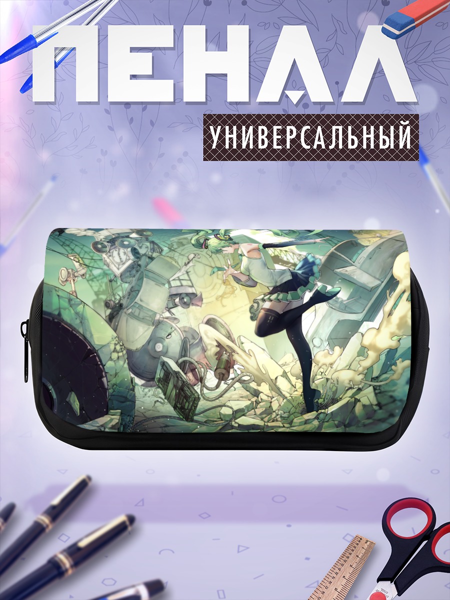 Пенал-косметичка Мику Хацунэ в руинах