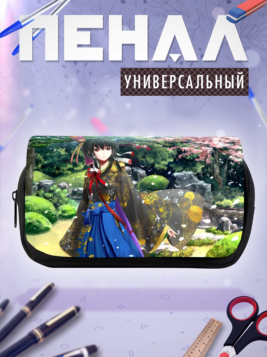 Пенал-косметичка Девушка в сакуре