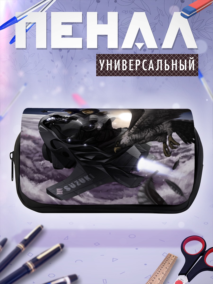 Пенал-косметичка Полет на мотоцикле