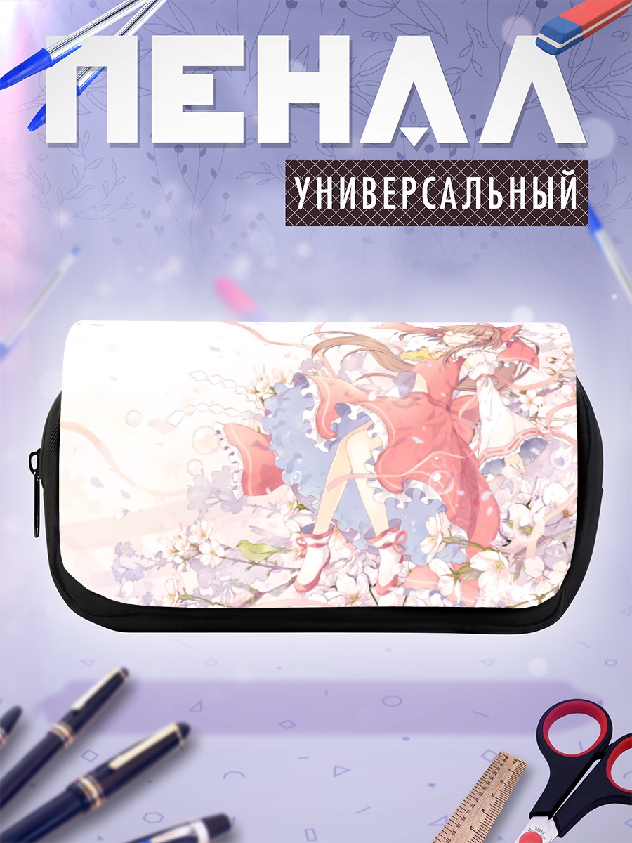 Пенал-косметичка Рейму Хакурэй в цветах
