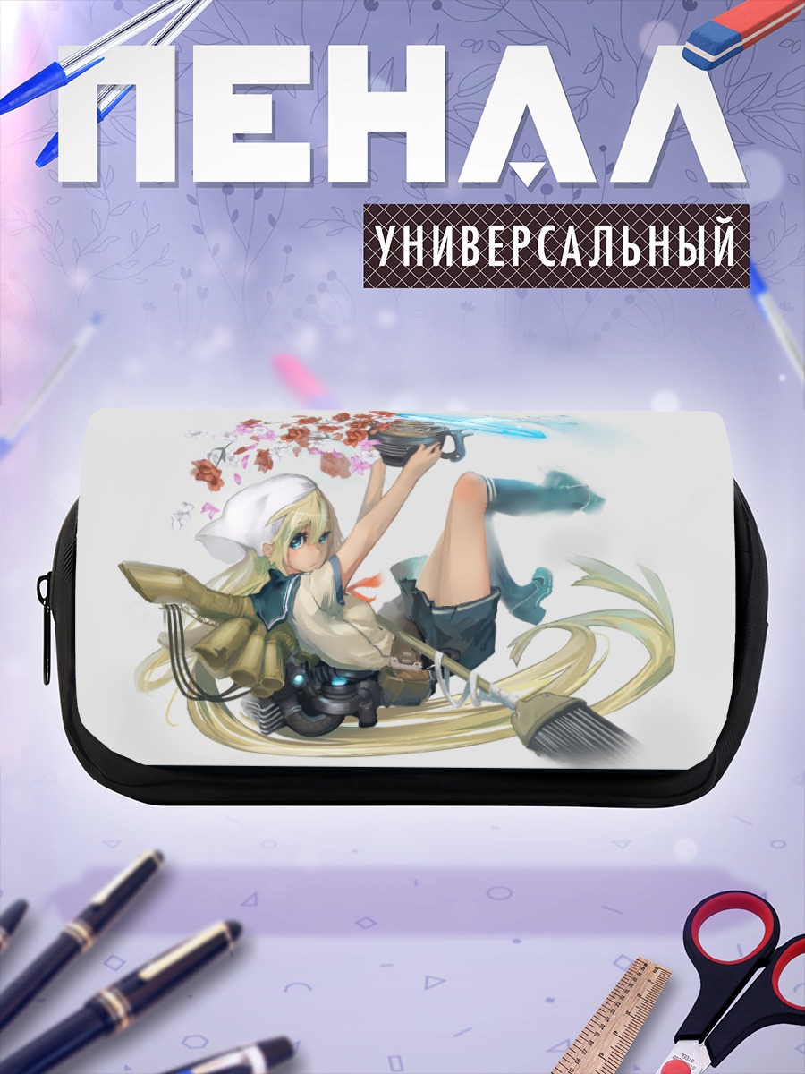Пенал-косметичка Блондинка в цветах