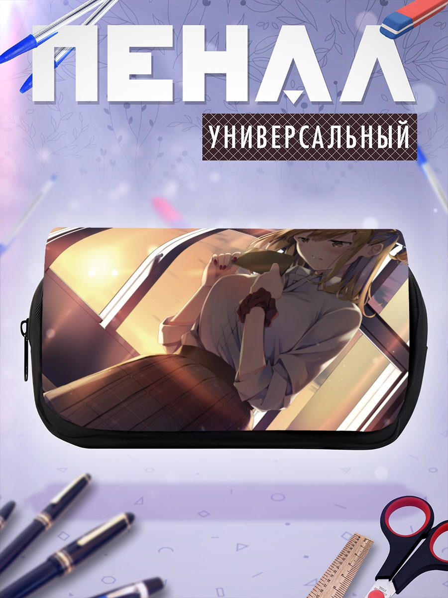 Пенал-косметичка Школьница на закате