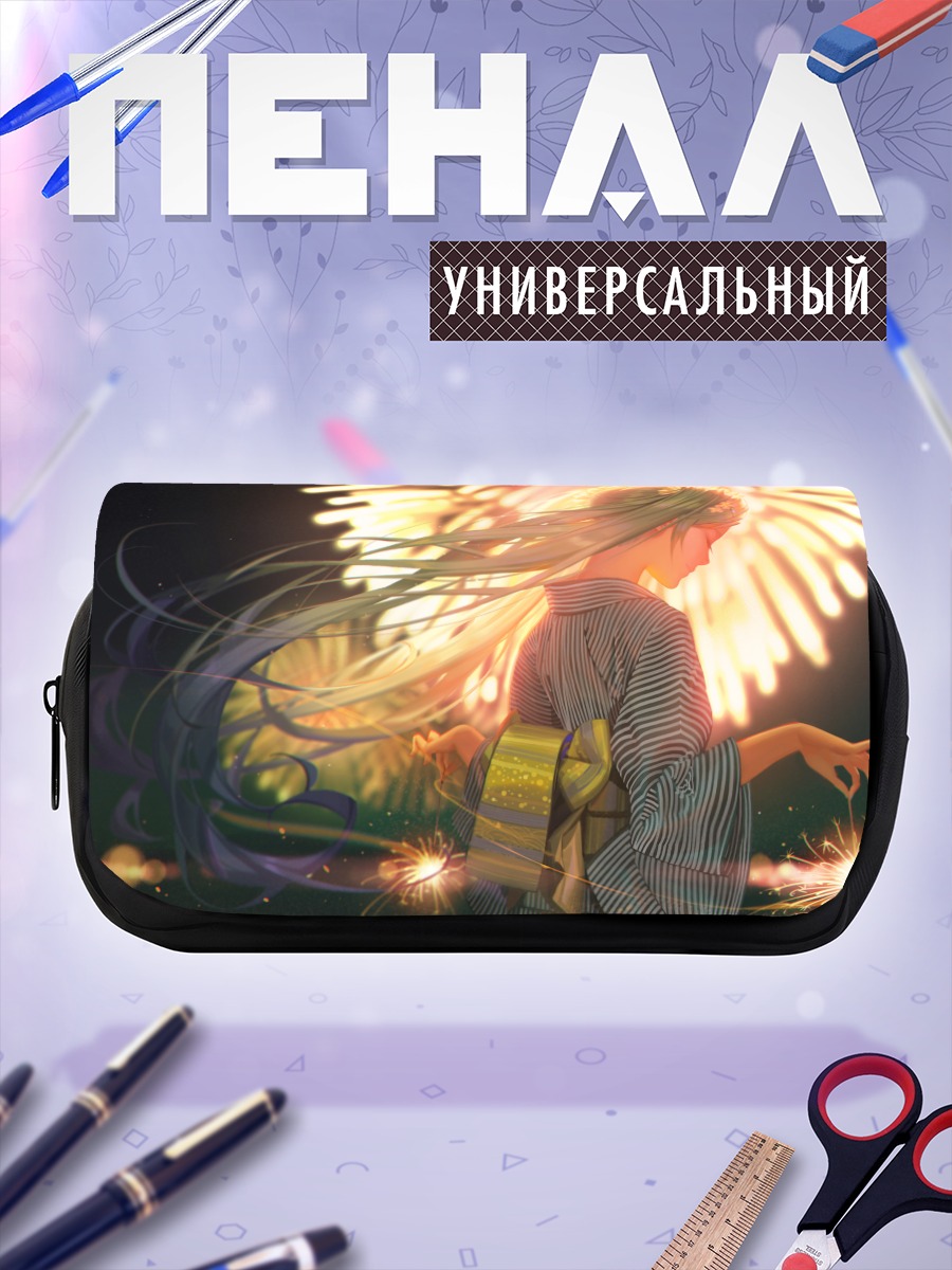 Пенал-косметичка Мику Хацунэ и фейерверки