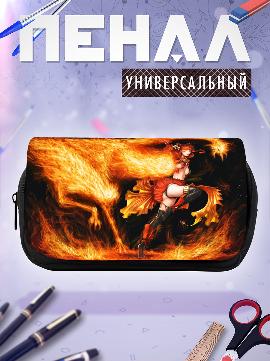 Пенал-косметичка Антурия в пламени